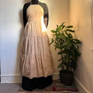 Gap‎ Tie-Back maxi dress with flare plaid hem size 8